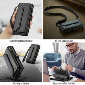 Multi-function Wallet Leather Samsung Case