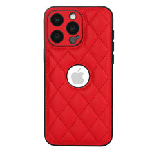 Load image into Gallery viewer, Quilted iPhone PU Leather Case Cover