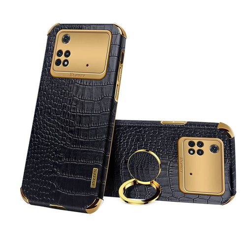 Redmi Crocodile Pattern PU Leather With Holder Protective Cover