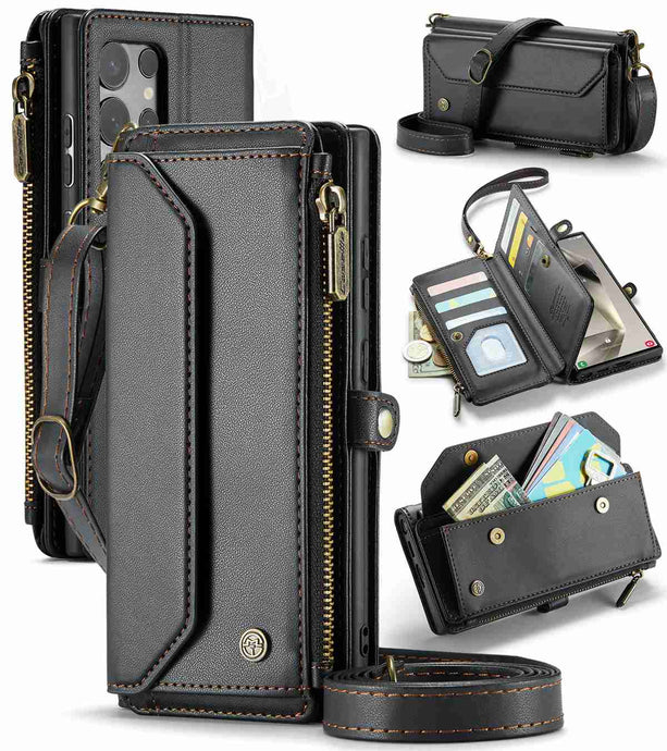 Multi-function Wallet Leather Samsung Case