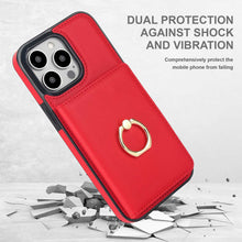 Load image into Gallery viewer, Finger Ring Holder Wallet iPhone Case