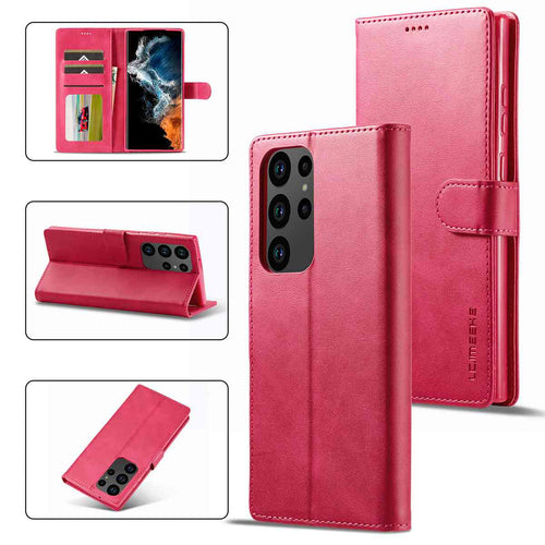 Huawei Case Magnetic Snap Buckle Card Slot Leather Cover