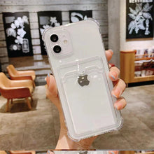 Load image into Gallery viewer, Card Slot Shockproof iPhone Case Cover