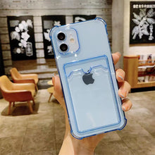 Load image into Gallery viewer, Card Slot Shockproof iPhone Case Cover