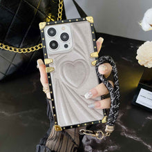 Load image into Gallery viewer, Apple iPhone Case Velvet Love With Hand Rope Cover