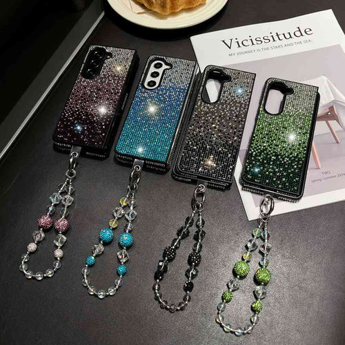 Gradient Diamond Samsung Flip Fold Case Cover