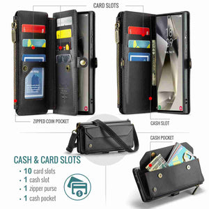 Multi-function Wallet Leather Samsung Case