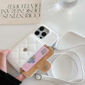 Adjustable Diagonal Span Card Slot iPhone Case