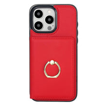 Load image into Gallery viewer, Finger Ring Holder Wallet iPhone Case