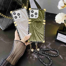 Load image into Gallery viewer, Apple iPhone Case Velvet Love With Hand Rope Cover