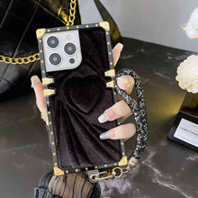 Load image into Gallery viewer, Apple iPhone Case Velvet Love With Hand Rope Cover