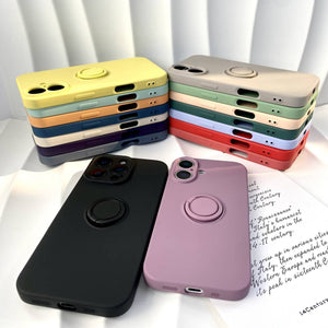 Apple iPhone Silicone Case With Finger Ring Holder