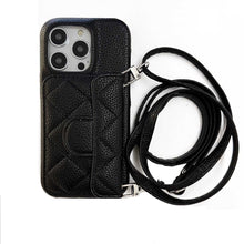 Load image into Gallery viewer, Adjustable Diagonal Span Card Slot iPhone Case