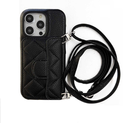 Adjustable Diagonal Span Card Slot iPhone Case