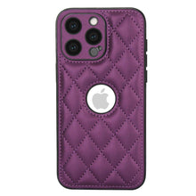 Load image into Gallery viewer, Quilted iPhone PU Leather Case Cover