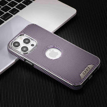 Load image into Gallery viewer, Soft Leather Magnetic Carbon Fiber Pattern iPhone Case