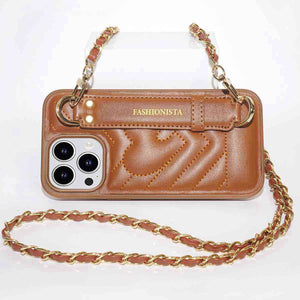 Shoulder Strap Leather iPhone Case