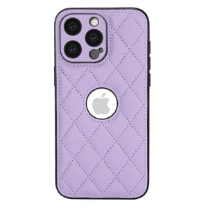 Quilted iPhone PU Leather Case Cover