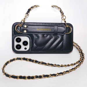 Shoulder Strap Leather iPhone Case