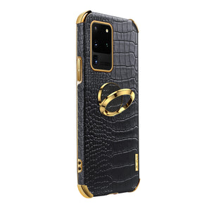 Samsung Crocodile Pattern PU Leather With Holder Protective Cover