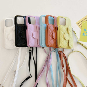 Adjustable Diagonal Span Card Slot iPhone Case