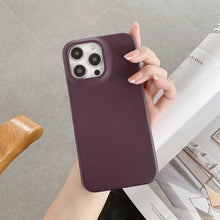 Load image into Gallery viewer, Apple iPhone Case Plain Leather Protective Cover