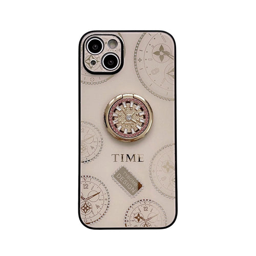 Acrylic Time Finger Ring iPhone Case, Overall View