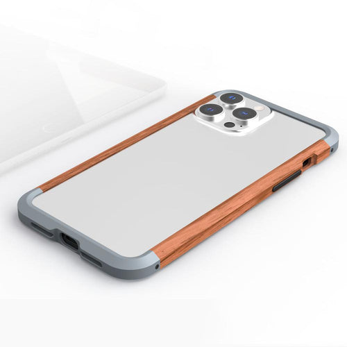 Wood Metal Bumper iPhone Case, Overall View