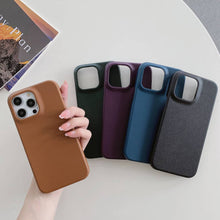 Load image into Gallery viewer, Apple iPhone Case Plain Leather Protective Cover