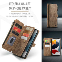 Load image into Gallery viewer, Apple iPhone Wallet Case Multi-function Cover