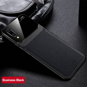 Vivo Case Delicate Leather Glass Protective Cover